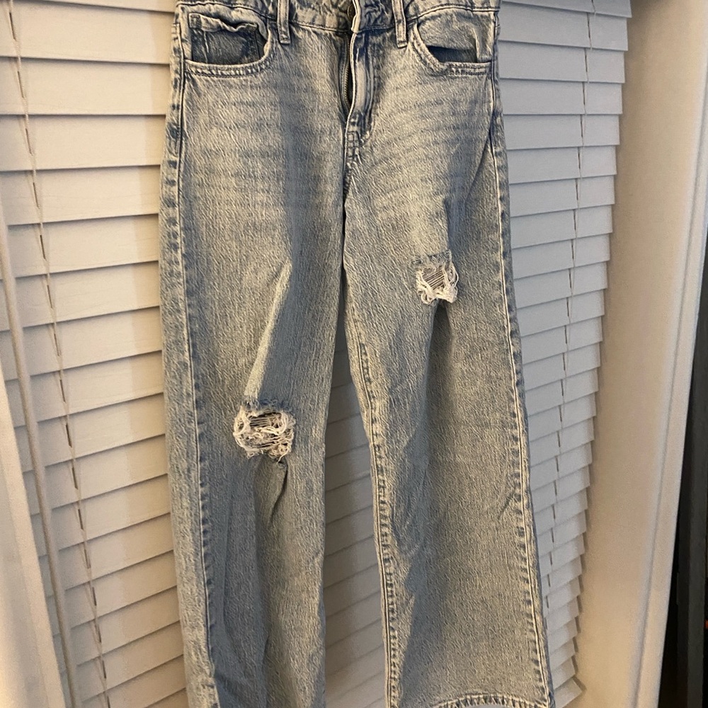 Art Class Light Blue Distressed Kids Jeans